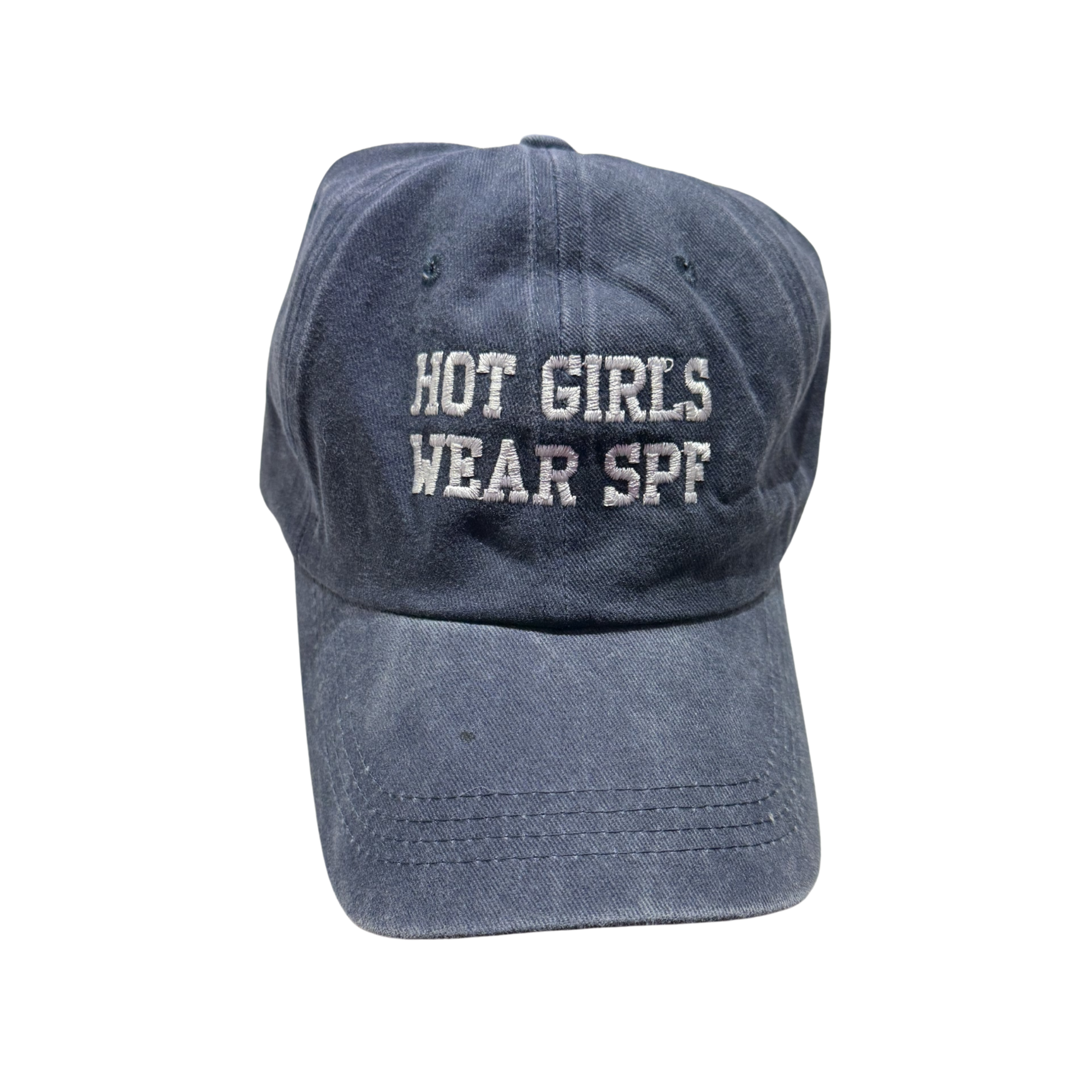 Hot Girls Wear SPF - Graphic Cap - Blue