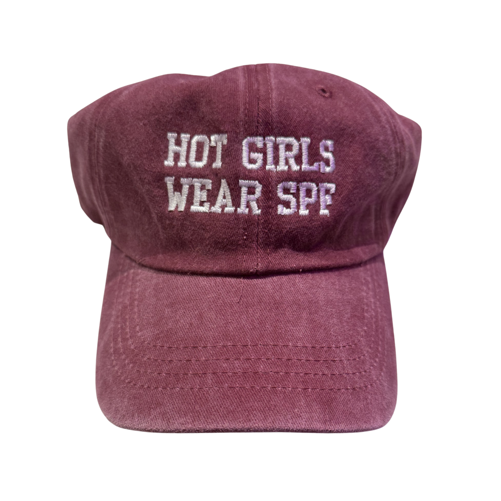 Hot Girls Wear SPF - Graphic Cap - Red